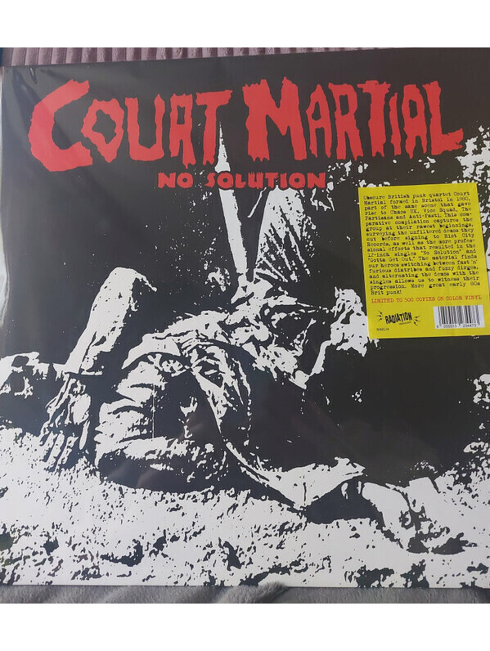 COURT MARTIAL - NO SOLUTION SINGLES AND DEMOS 1981 - 1982 LP VINYL RECORD punk